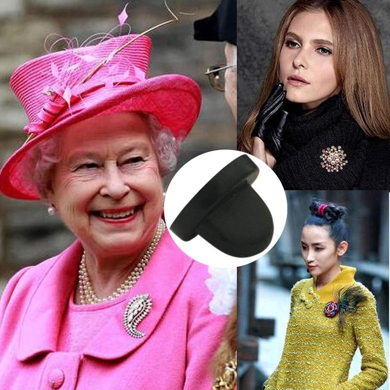 monochef 50pcs Rubber Pin Backs PVC Butterfly Clutch Enamel Lapel Pin Backings Cap Keepers Replacement for Uniform Badges Comfort Fit Tie Tack Pins Backing Holder Clasp, Black - Image 5